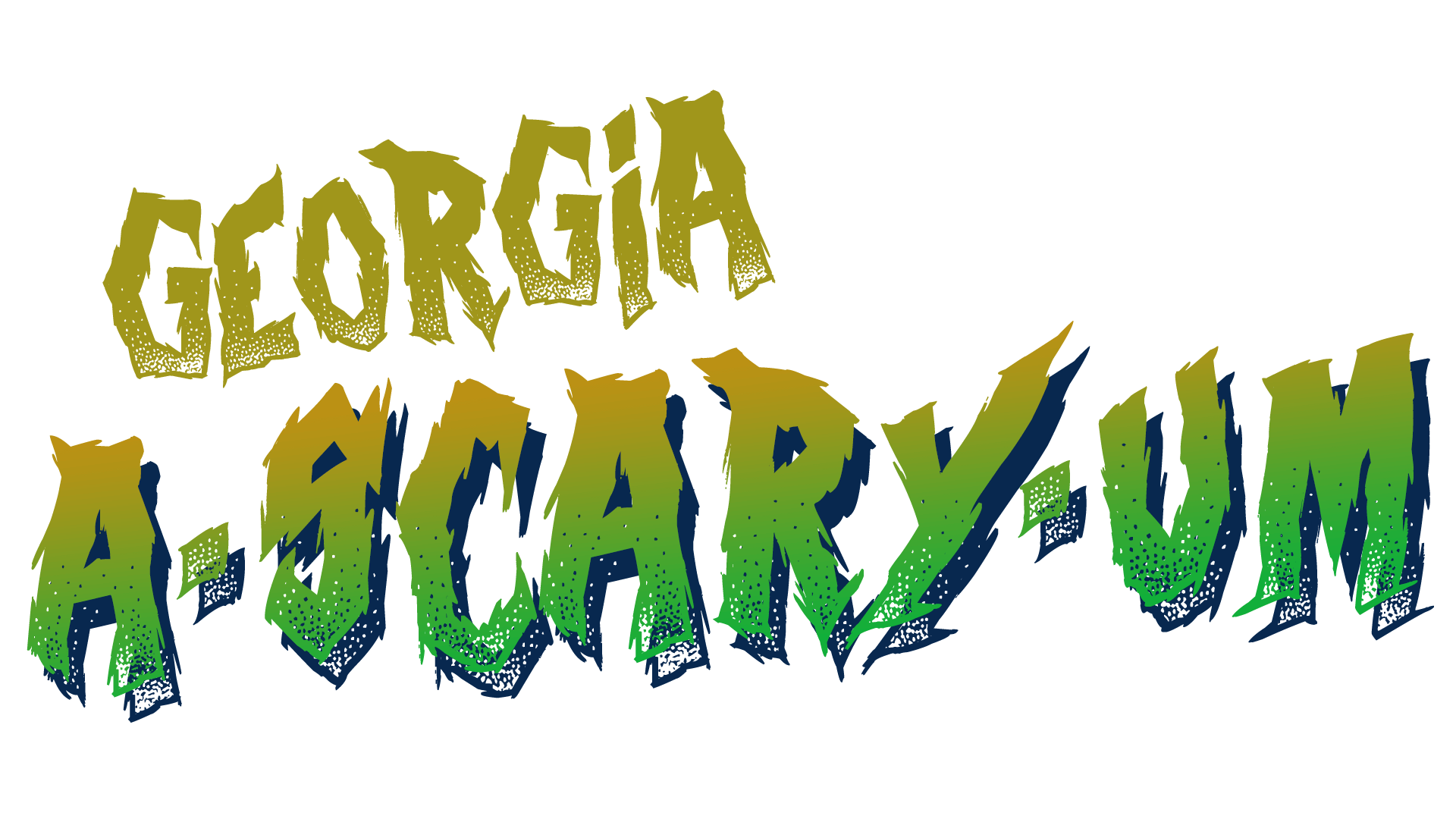 Georgia A-Scary-Um logo type treatment