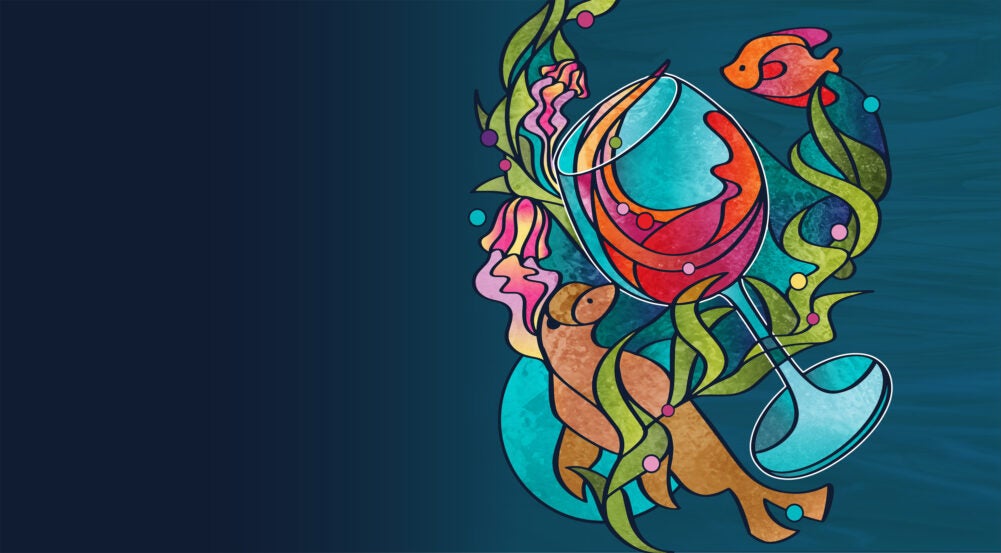 Aqua Vino background