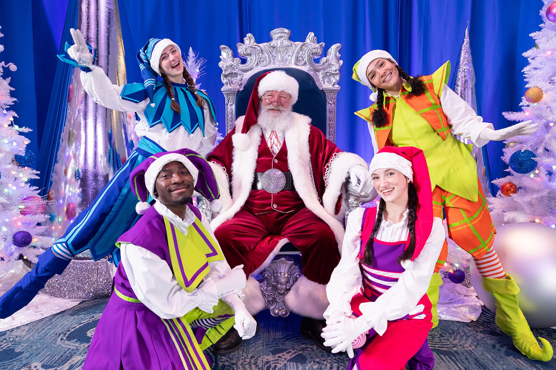 Santa and elves